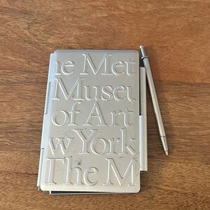 Aluminum embossed notepad . Metropolitan Museum of Art